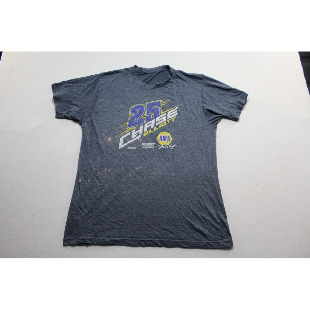 Hendrick Motorsports Chase Elliott T-Shirt Large Gray Good NASCAR NAPA Racing